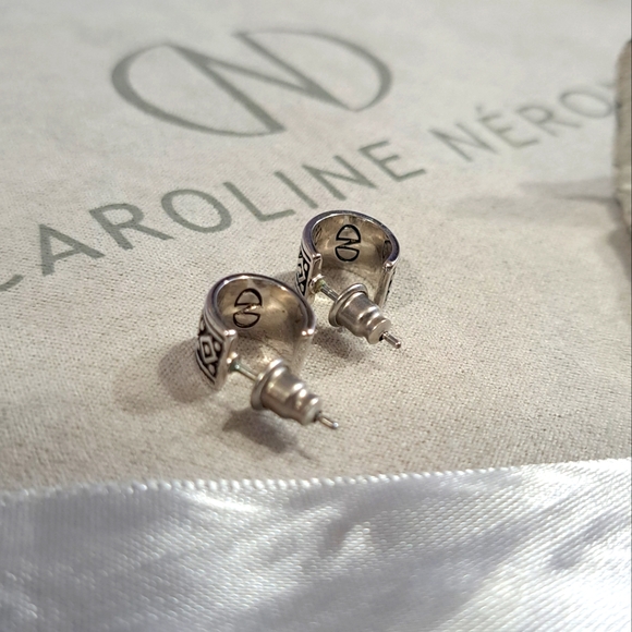 🌈CAROLINE NÉRON EARRINGS 92.5 SILVER - Picture 3 of 4